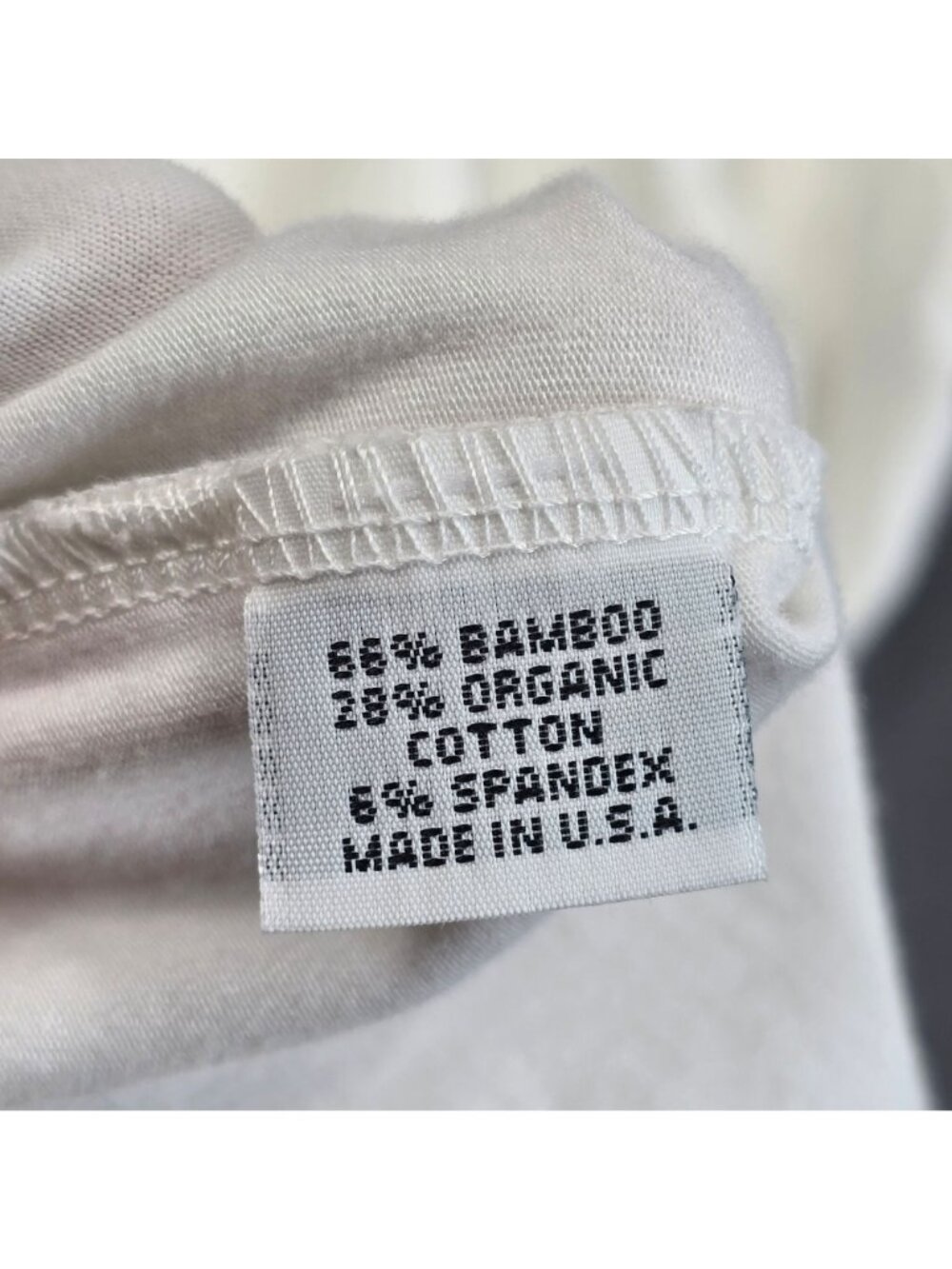 Bryn Walker Small Asymmetric Hem Dress White Bamboo Organic Cotton Blend USA - Picture 4 of 5